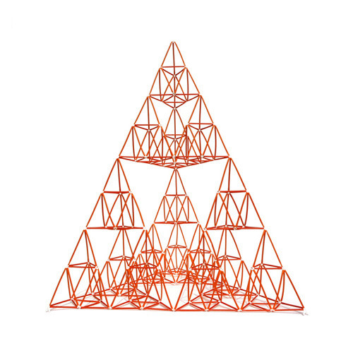 시에르핀스키삼각형(이등변 3단계)